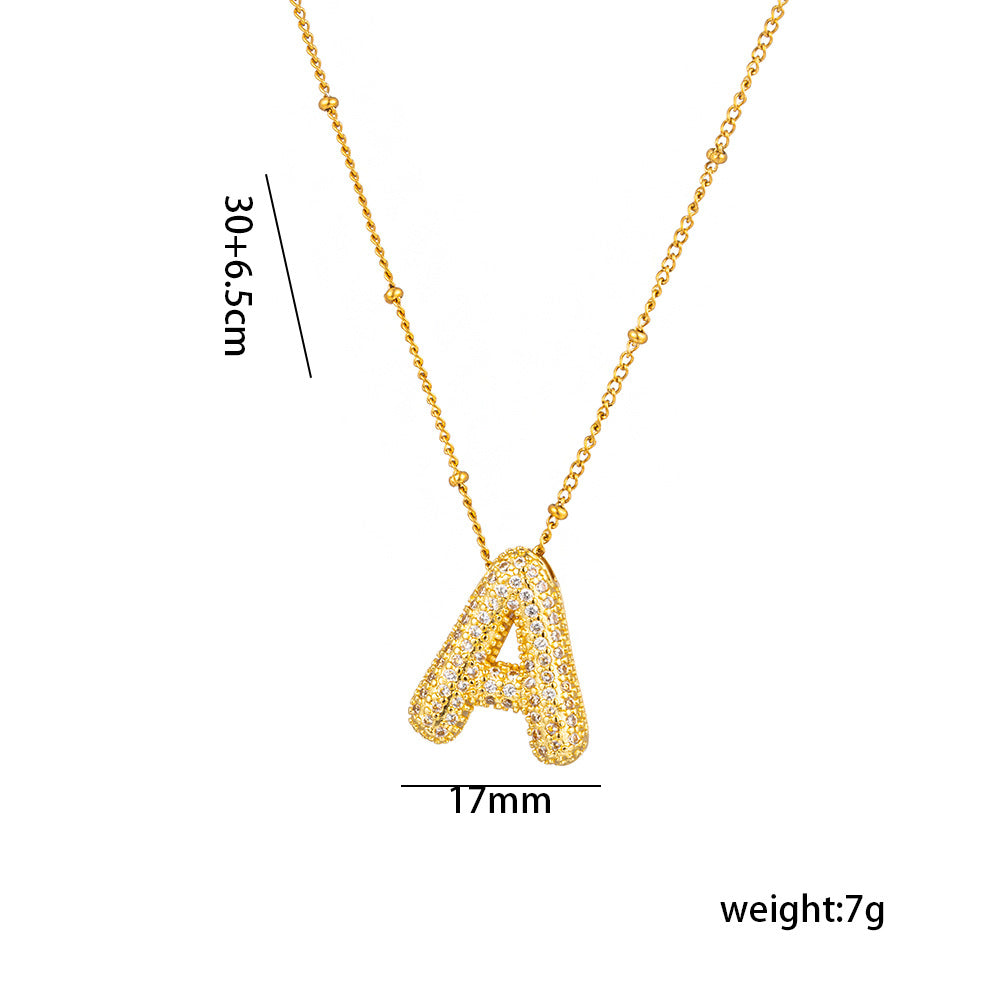 Sparkling Initial Necklace