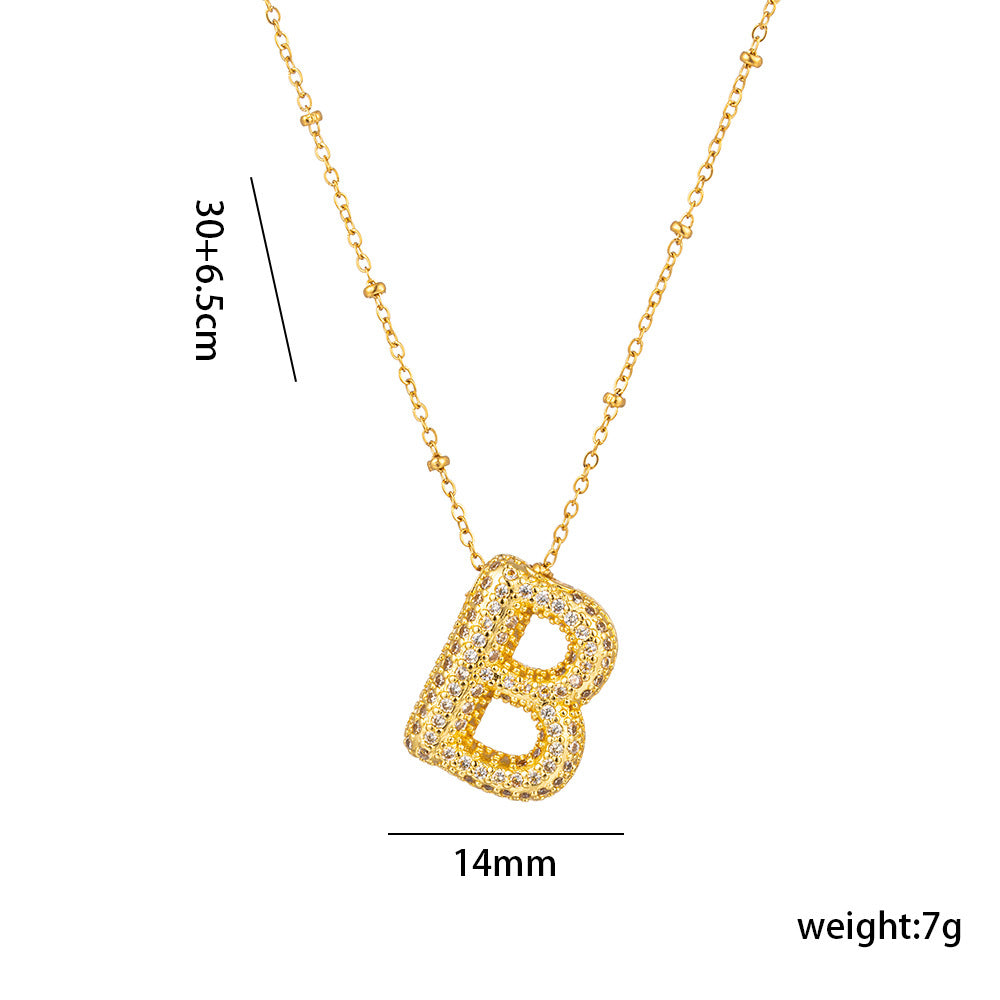 Sparkling Initial Necklace