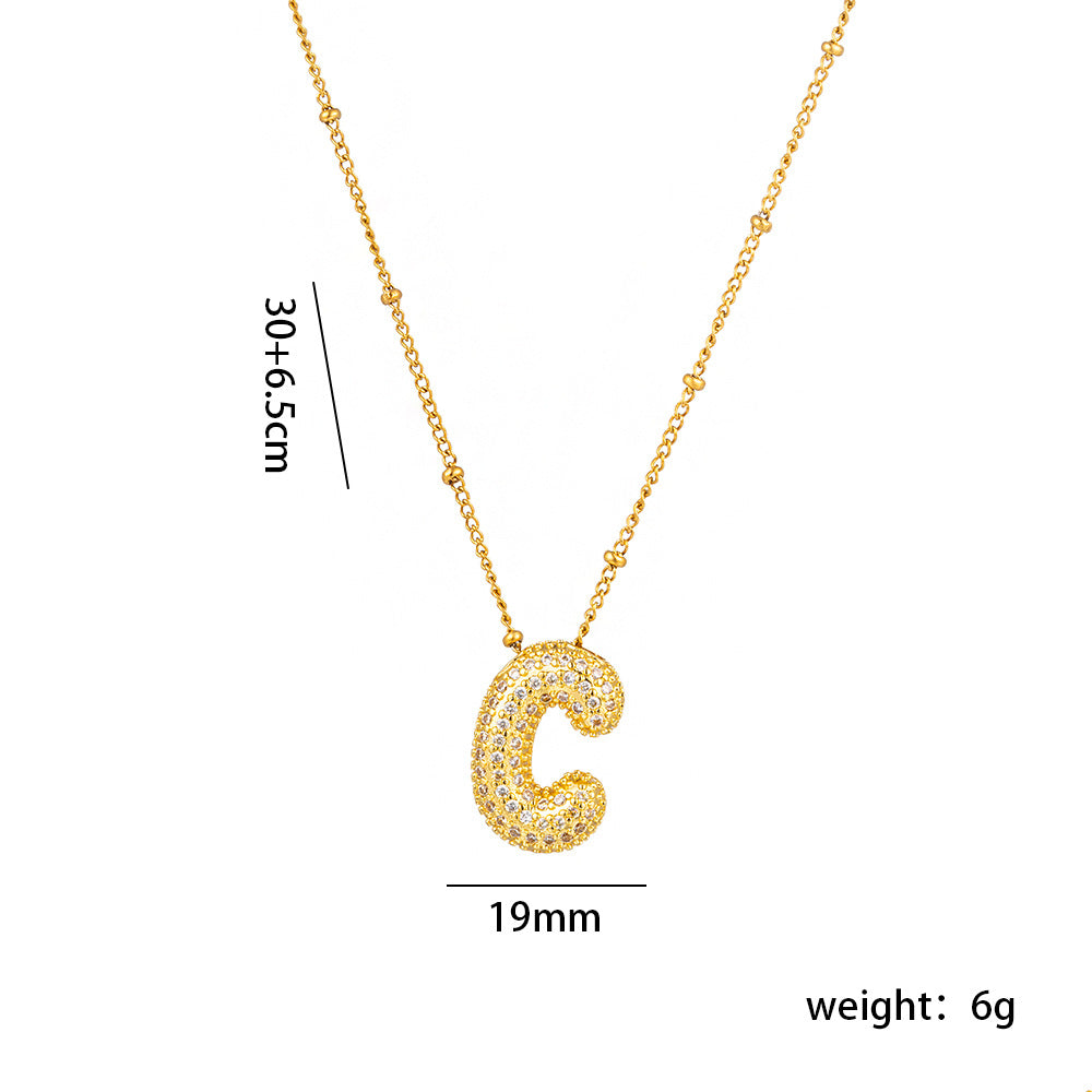 Sparkling Initial Necklace