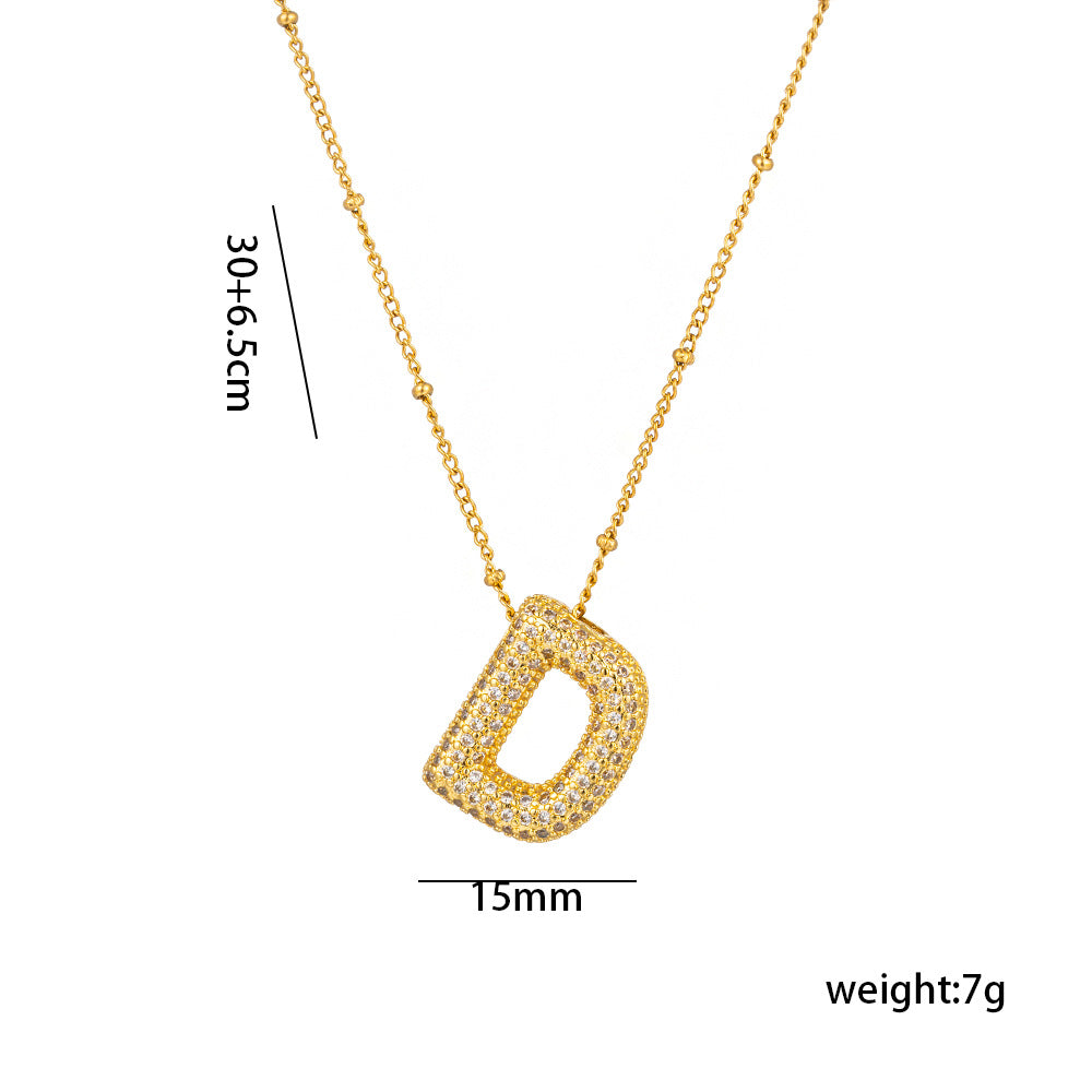 Sparkling Initial Necklace