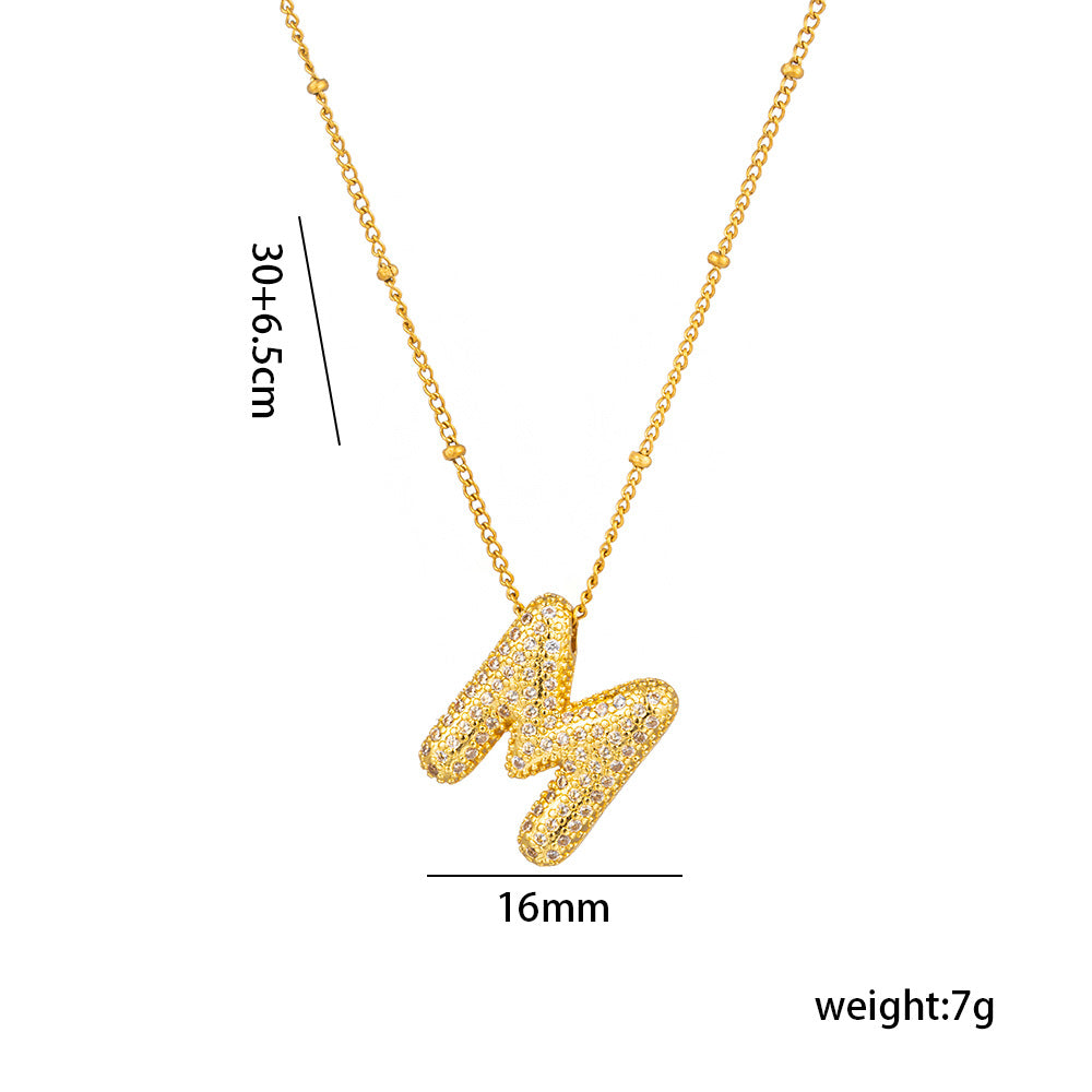 Sparkling Initial Necklace