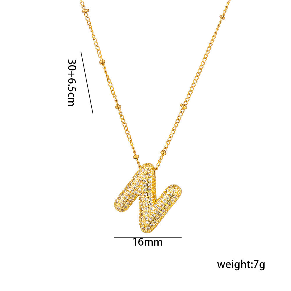 Sparkling Initial Necklace