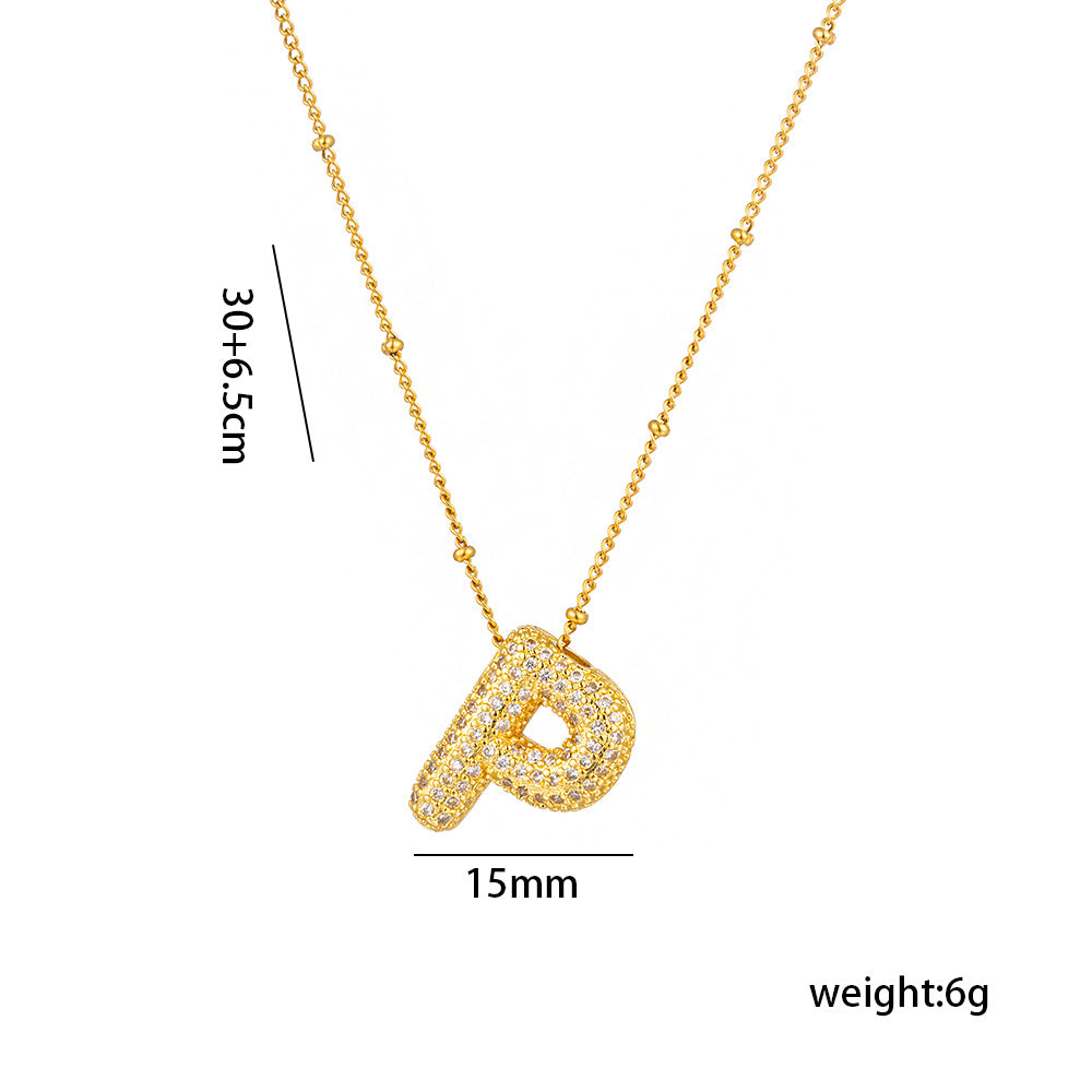 Sparkling Initial Necklace