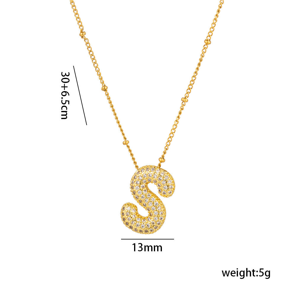 Sparkling Initial Necklace