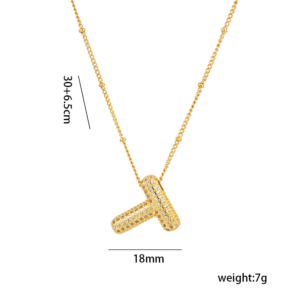 Sparkling Initial Necklace