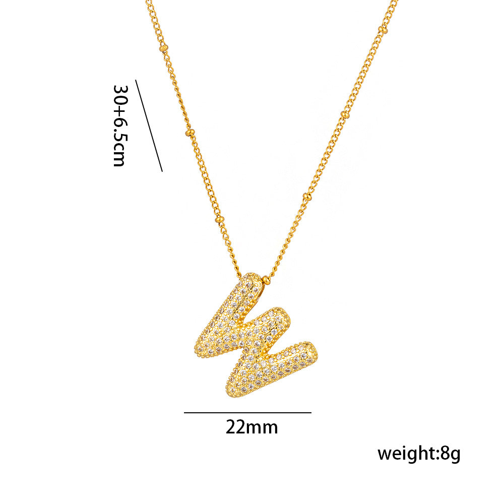 Sparkling Initial Necklace