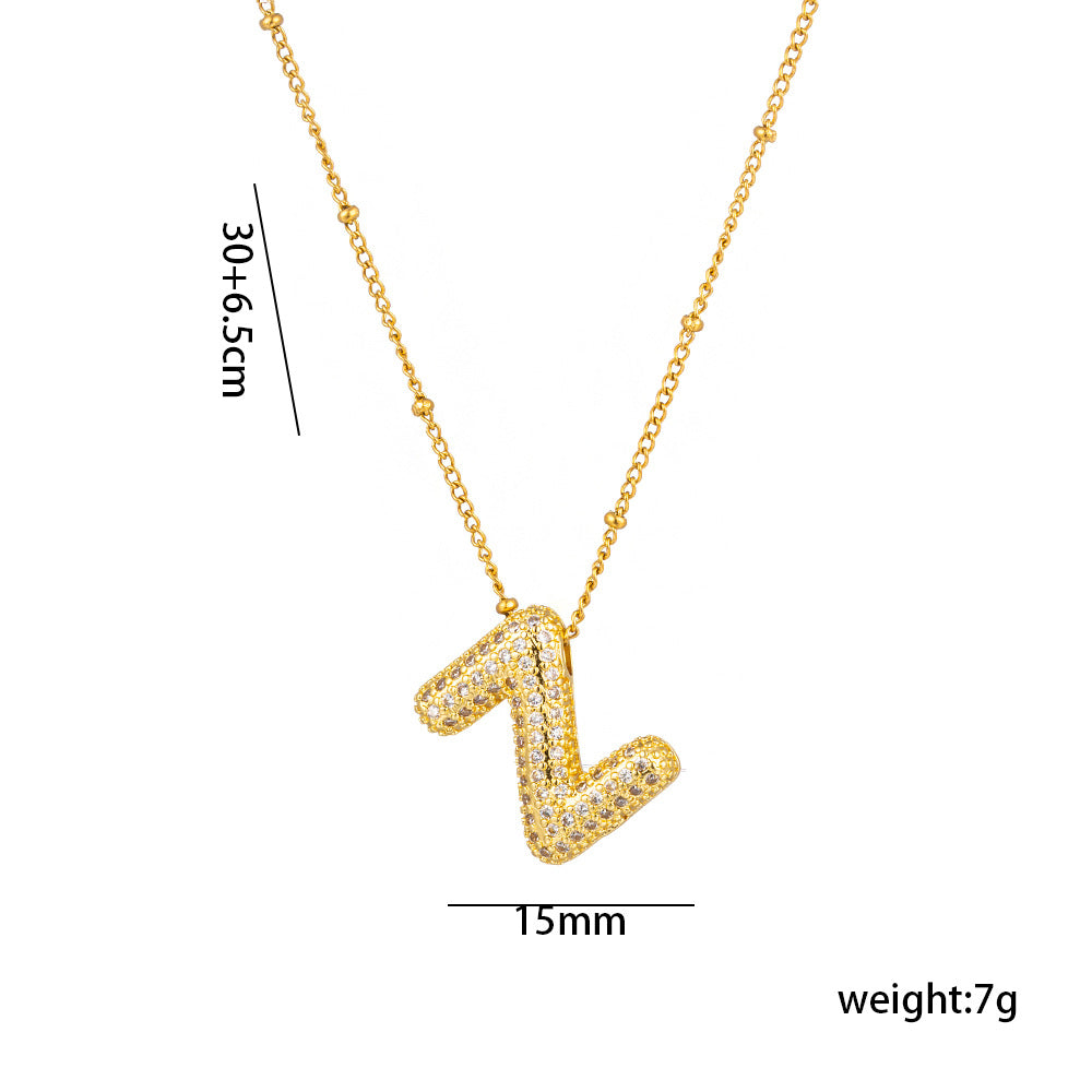 Sparkling Initial Necklace